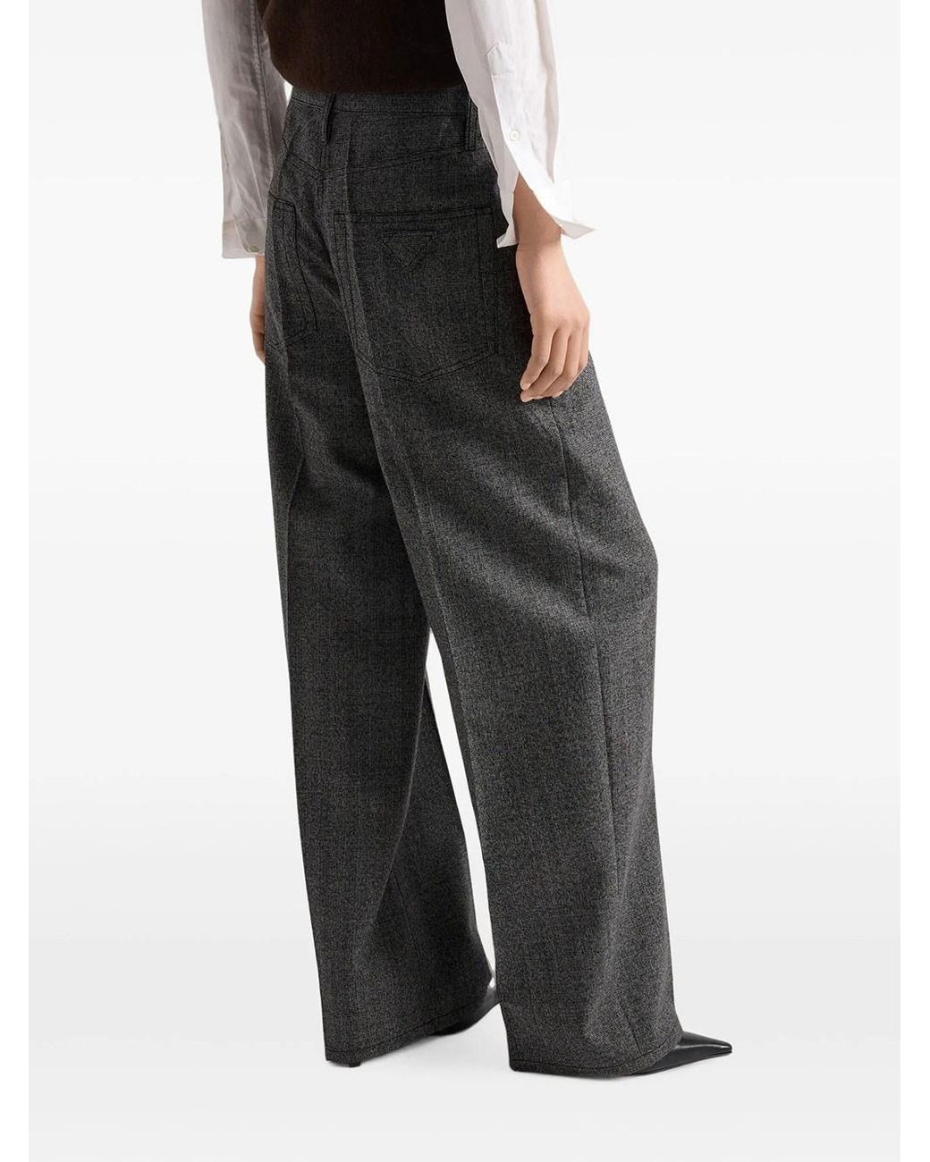 Prada Gray Pantaloni