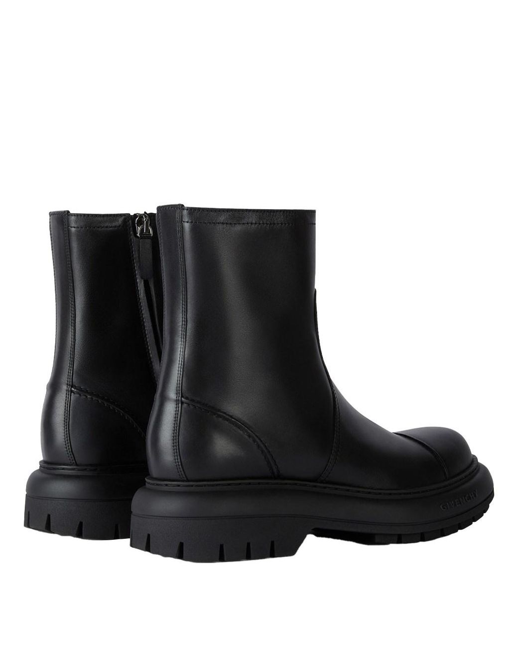 Givenchy Black Zip Ankle Boots for men