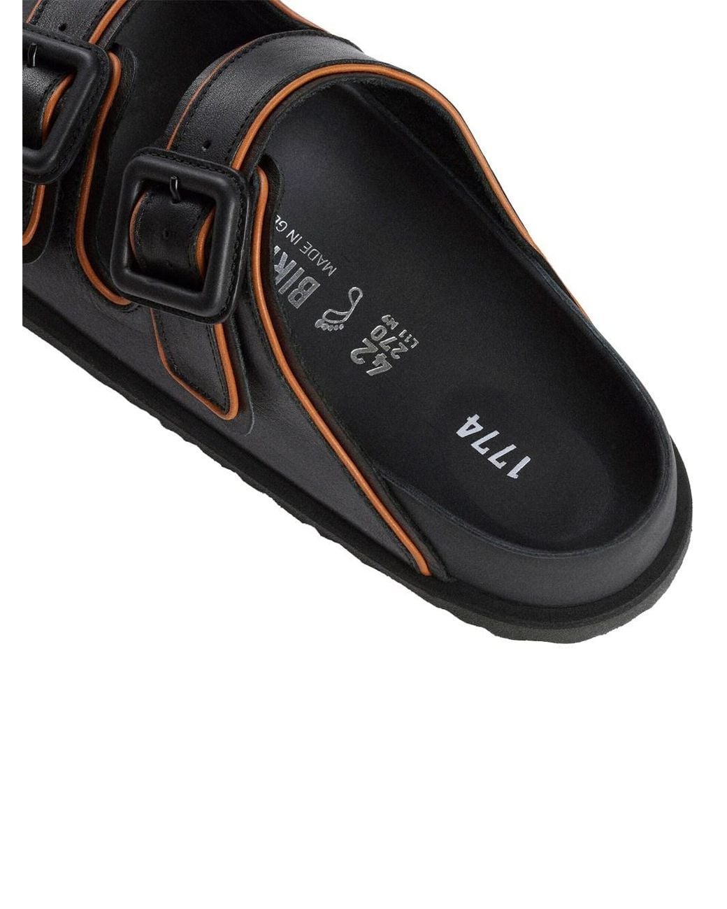 Birkenstock Black Arizona Exquisite Nappa Leather Sandals