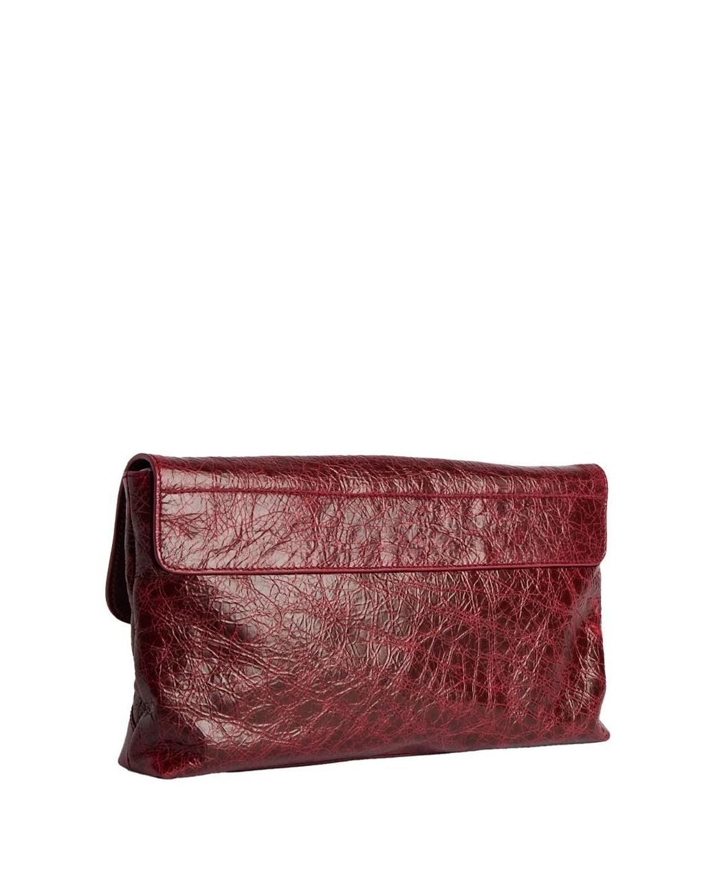 Balenciaga Red Le City Arena Leather Pouch