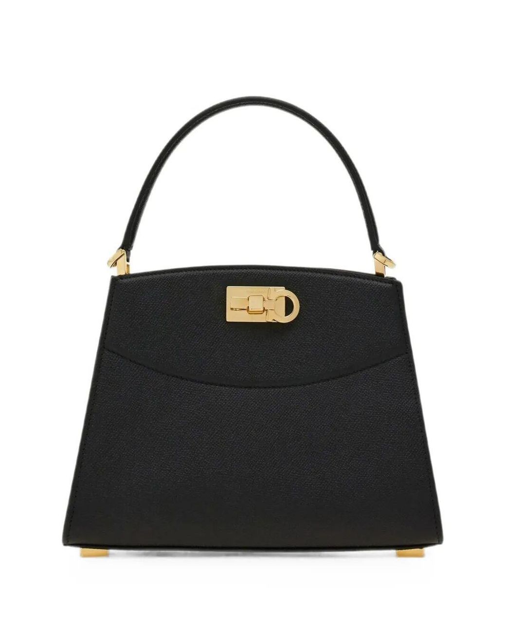 Ferragamo Black St. Box Nw S Top Handle