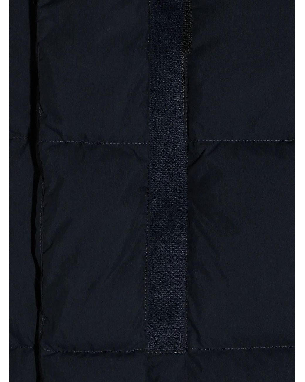 Stone Island Navy Blue Quilted Down Jacket for men