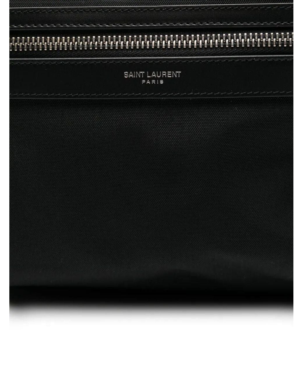 Saint Laurent Black City Canvas Backpack for men