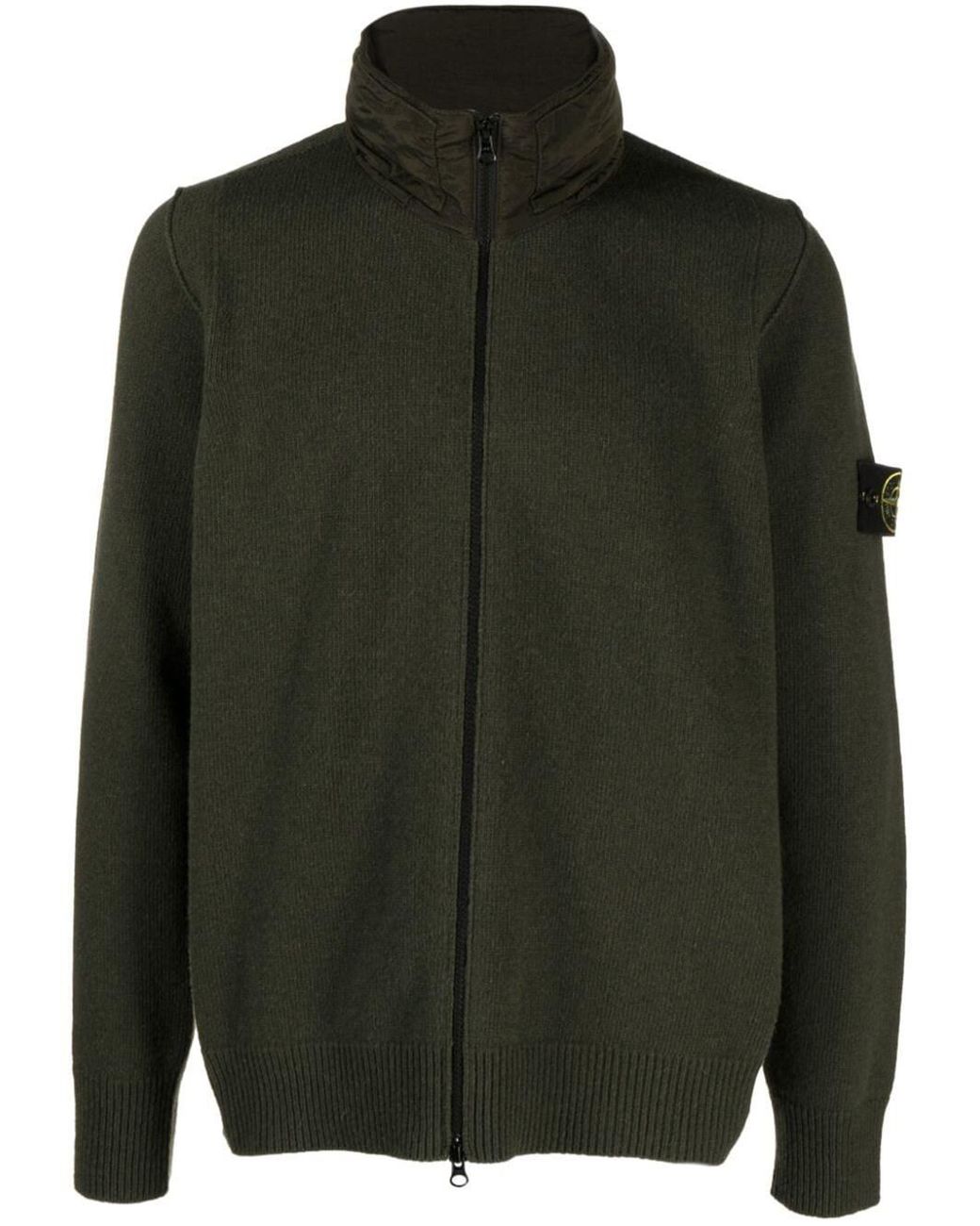 Stone island shop lambswool cardigan