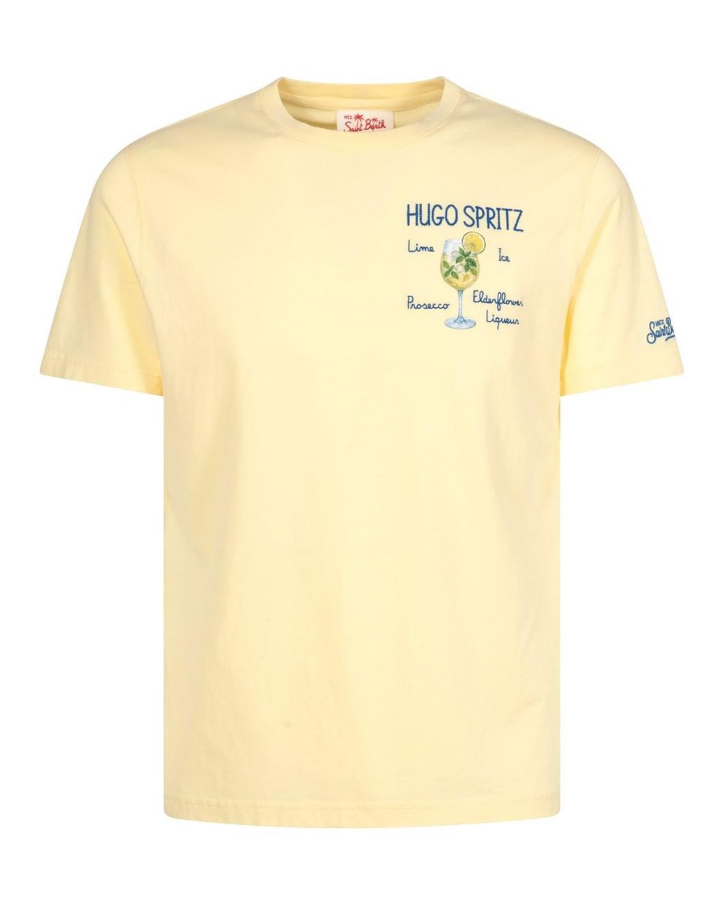 Mc2 Saint Barth Yellow T-Shirt Hugo Recipe for men