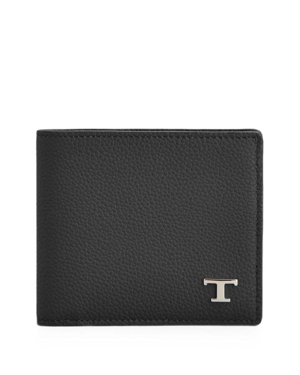 Tod's Black Leather Bi-Fold Wallet for men