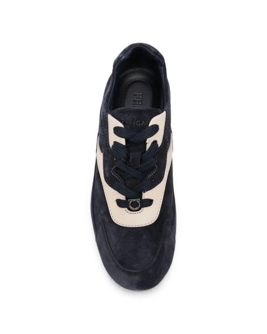 Ferragamo Blue Lace Up Sneakers for men