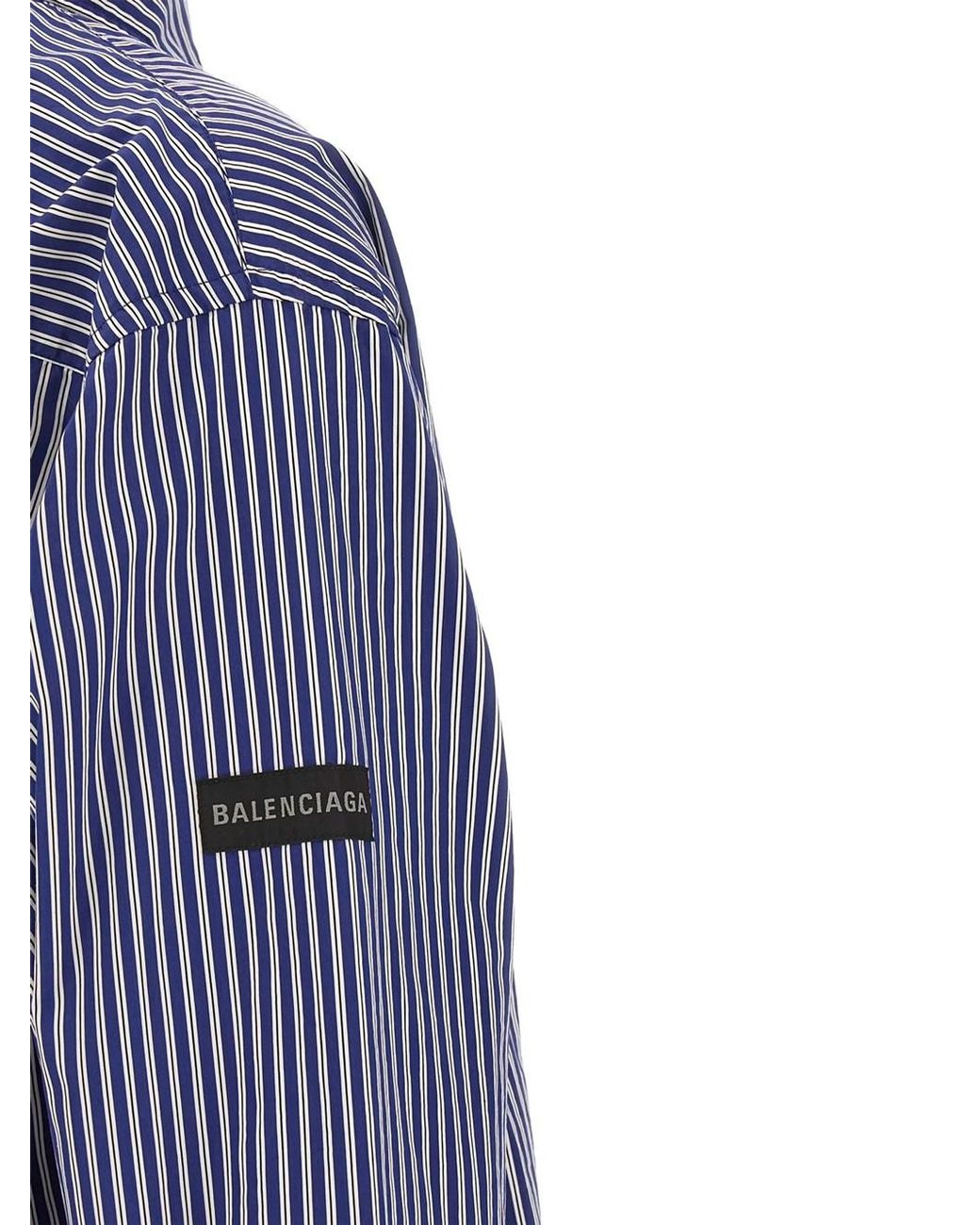 Balenciaga Blue Stripes Shirt for men