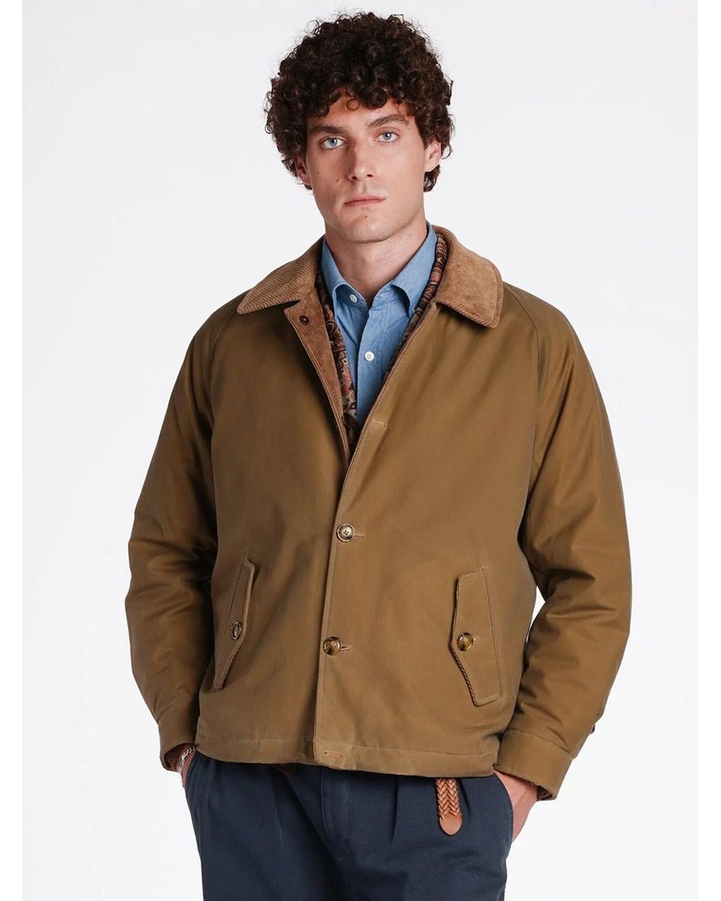 Baracuta Natural Giacca "Deck" Cerata for men