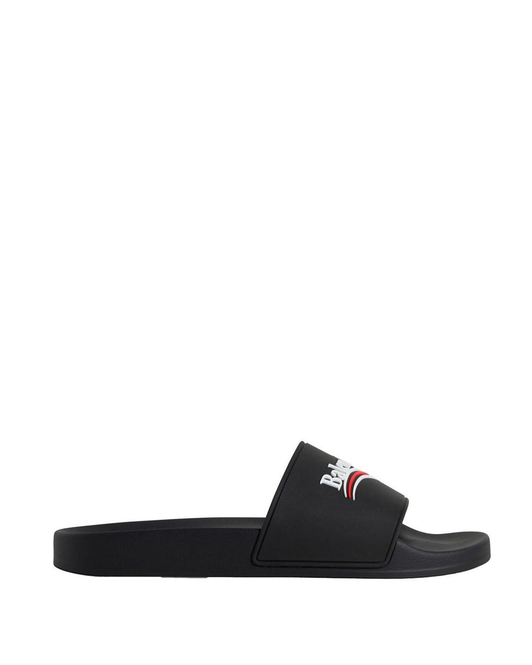 Balenciaga White Pool Slide Sandals Shoes for men