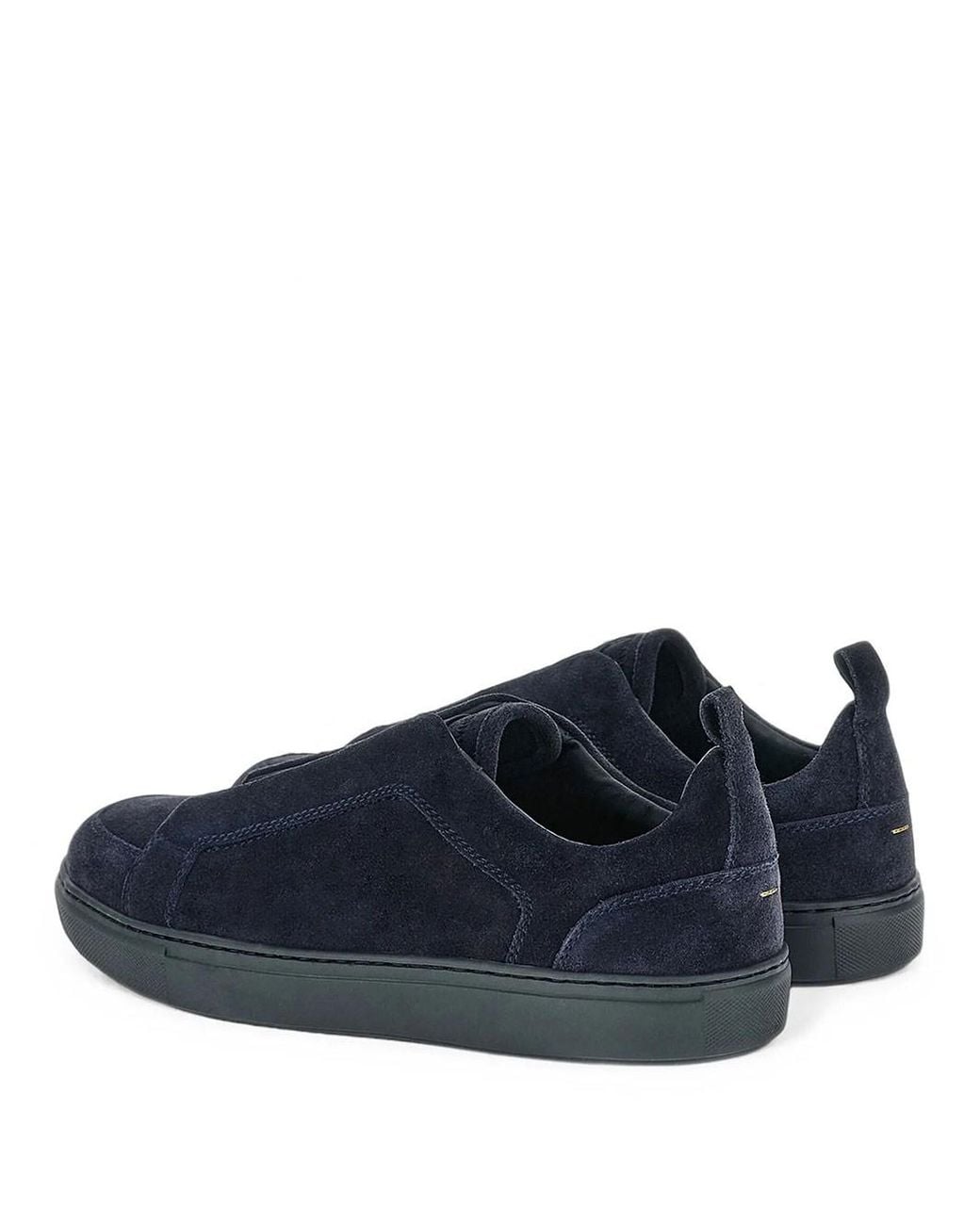 Paul & Shark Blue Suede Slip-on Sneakers for men