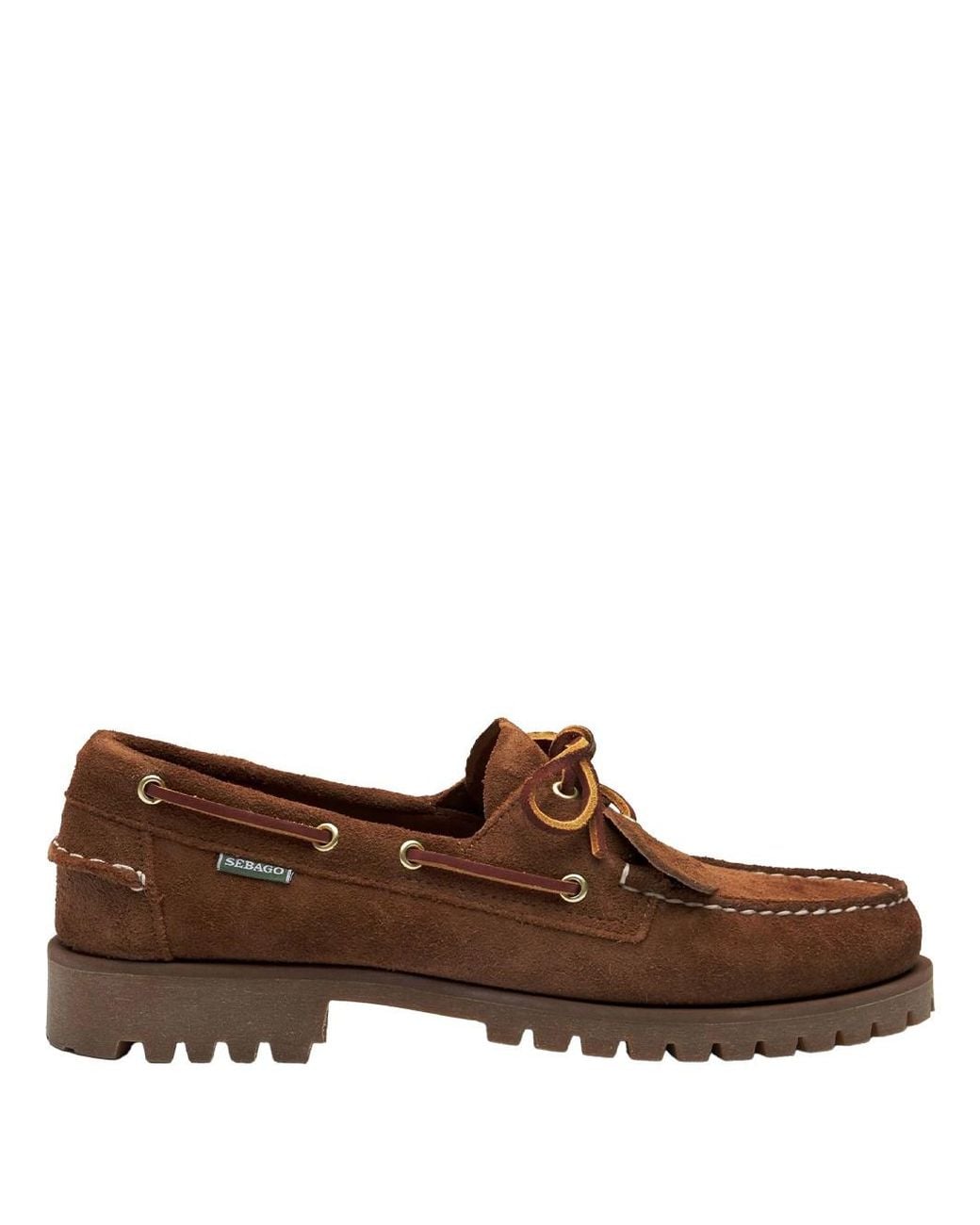 Sebago Brown Ranger Artisan Ox Suede Loafers for men