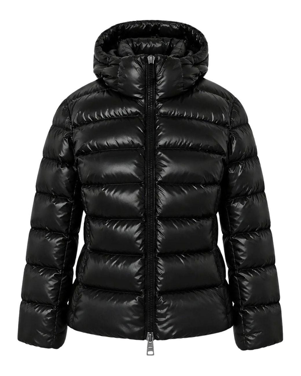 Herno Black Short Hooded Puffer Jacket