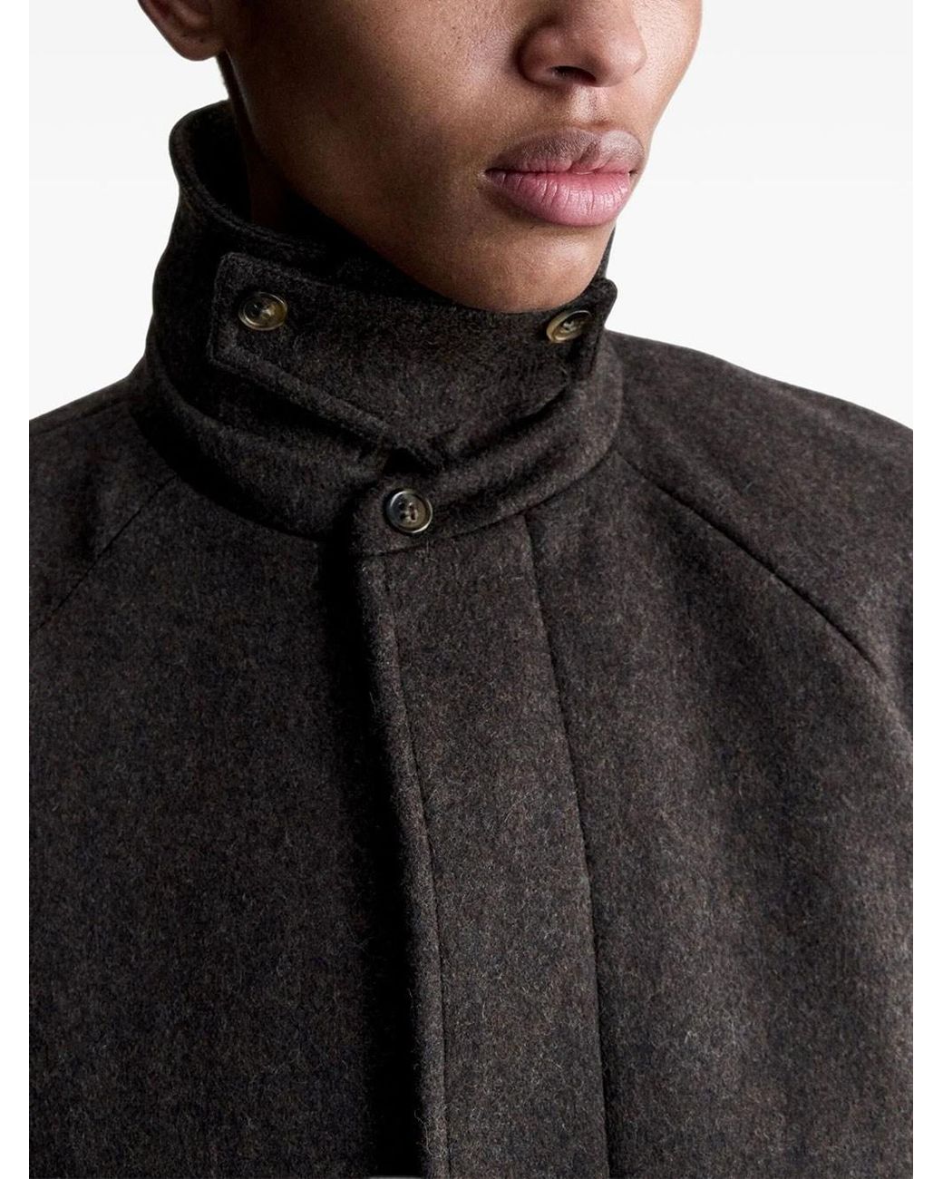 A.P.C. Gray Mélange Waterproof Coat