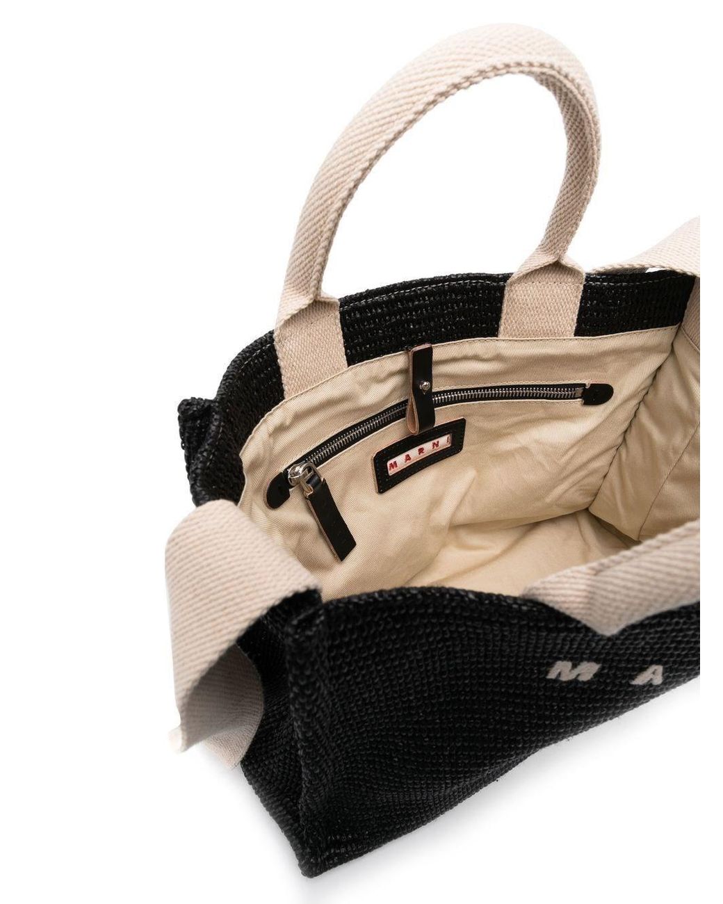 Shopping bag small di Marni in Black