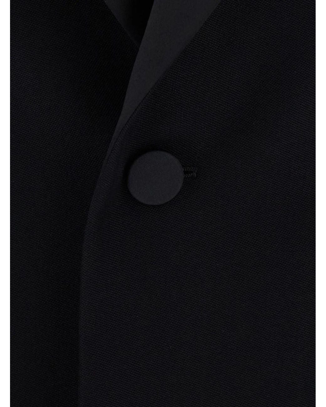 Saint Laurent Black Giacca Smoking Monopetto