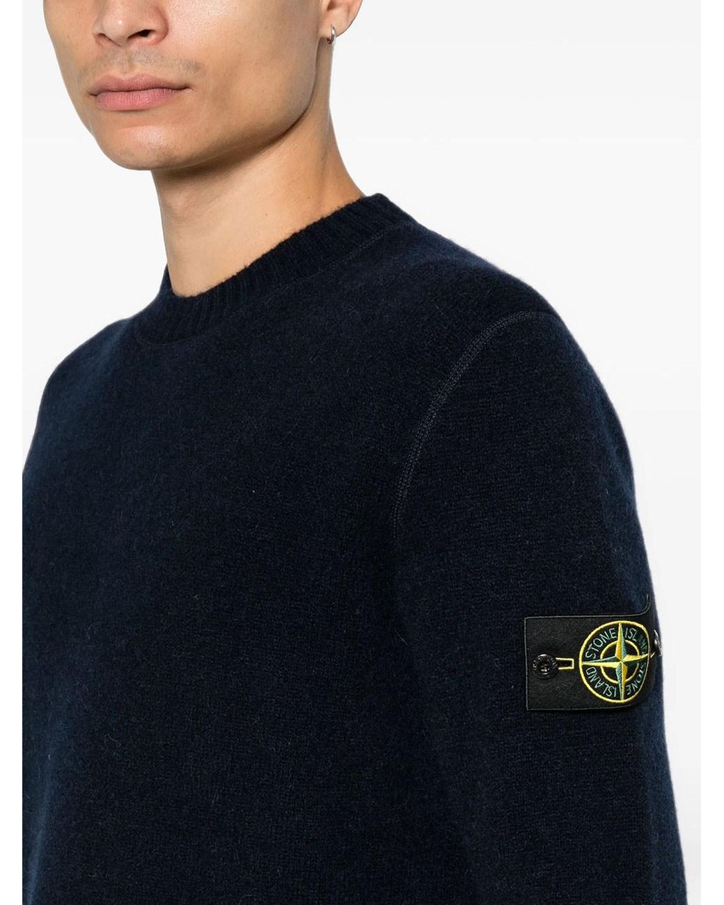 Stone Island Black Maglione Girocollo for men