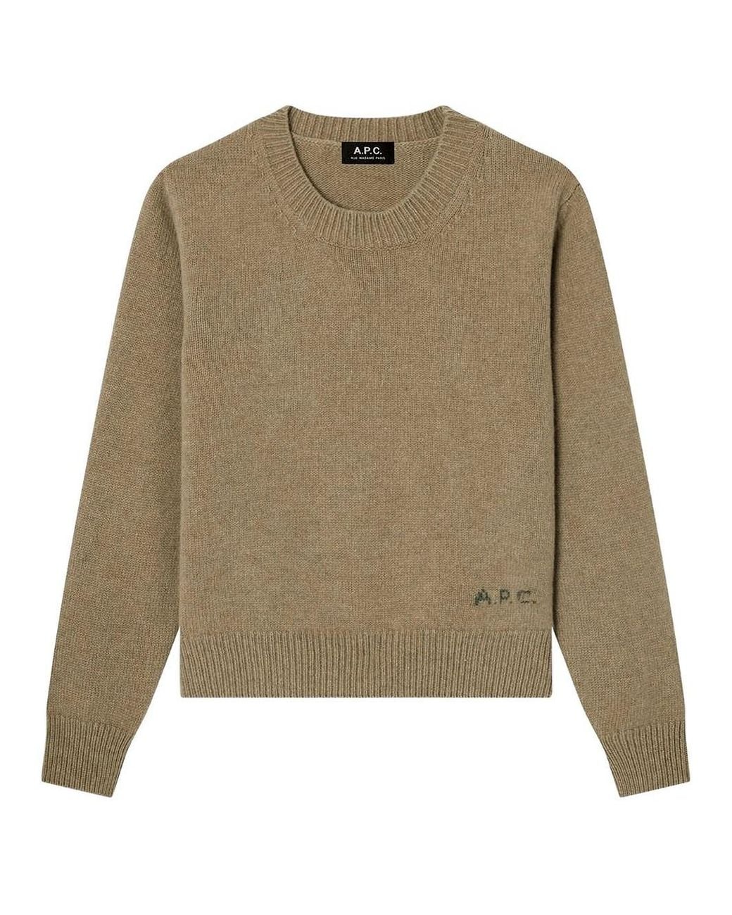 A.P.C. Natural Anna Boxy Wool Sweater