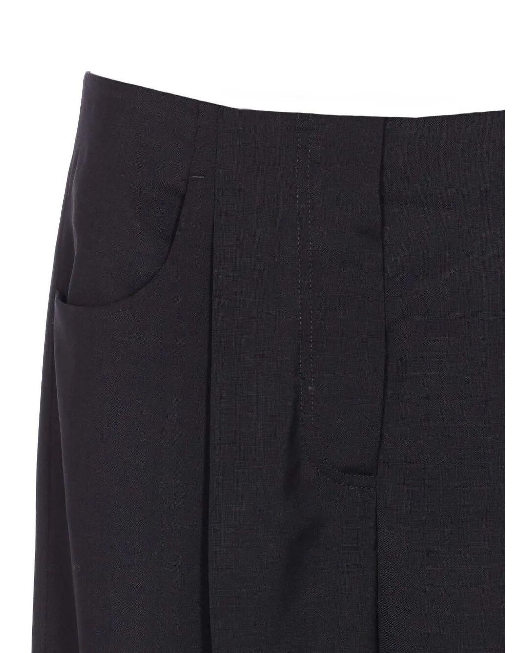 Fendi Blue Wool And Mohair Trousers