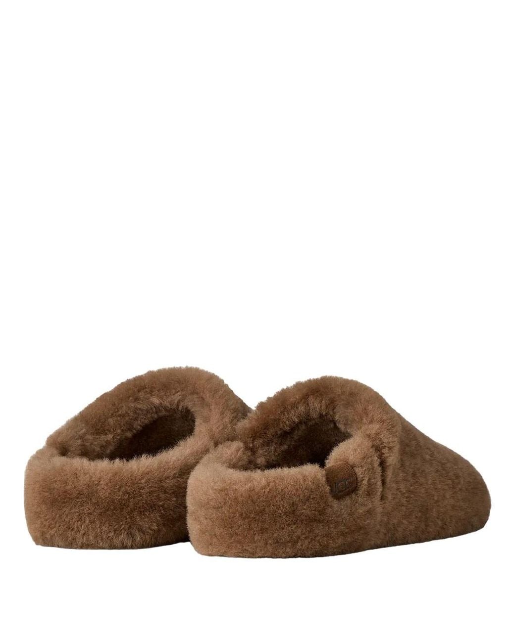Ugg Brown Slip On Elea Fluffed