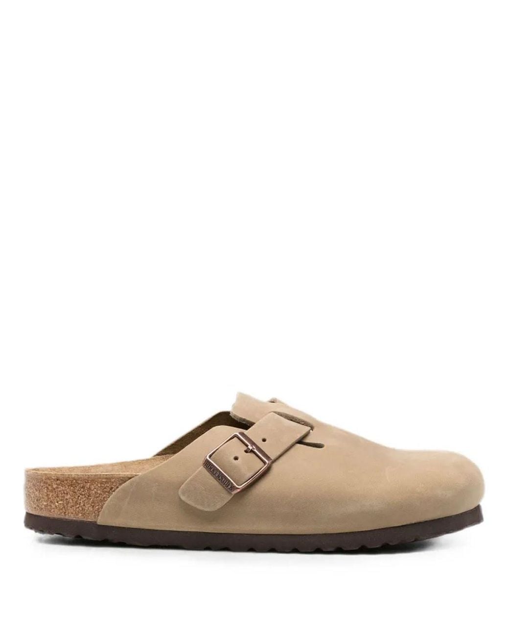 Birkenstock Brown Boston Leather Mule