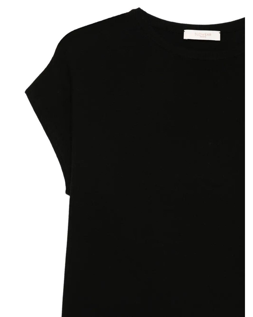 Zanone Black Regular Fit Cotton Crêpe Blouse