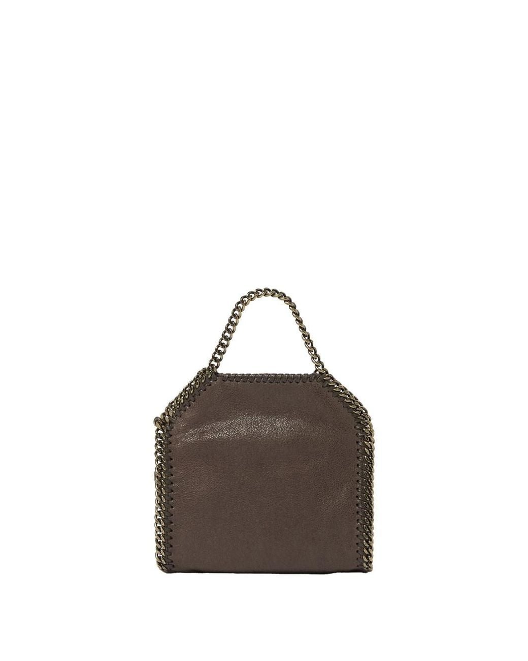 Stella McCartney Brown Micro Falabella Tote Bag