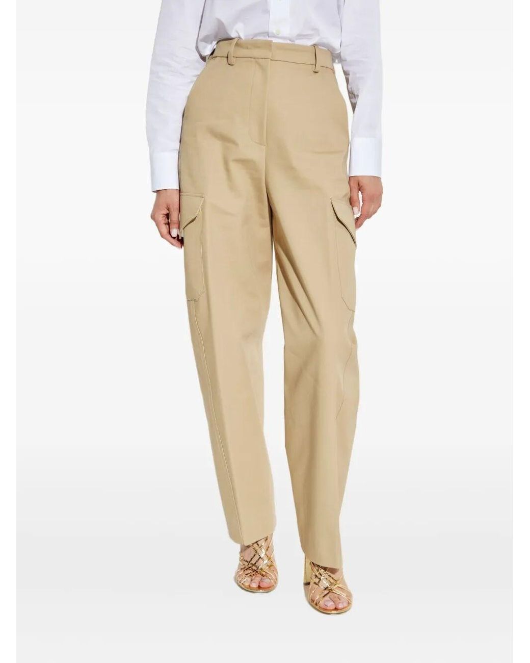 Givenchy Natural Cotton And Wool Pants
