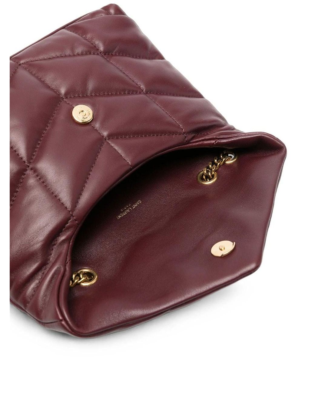 Saint Laurent Red Borsa "Loulou Puffer Toy Mini"