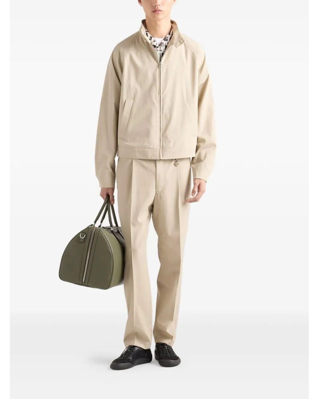 Prada White Neutrals Shirts for men