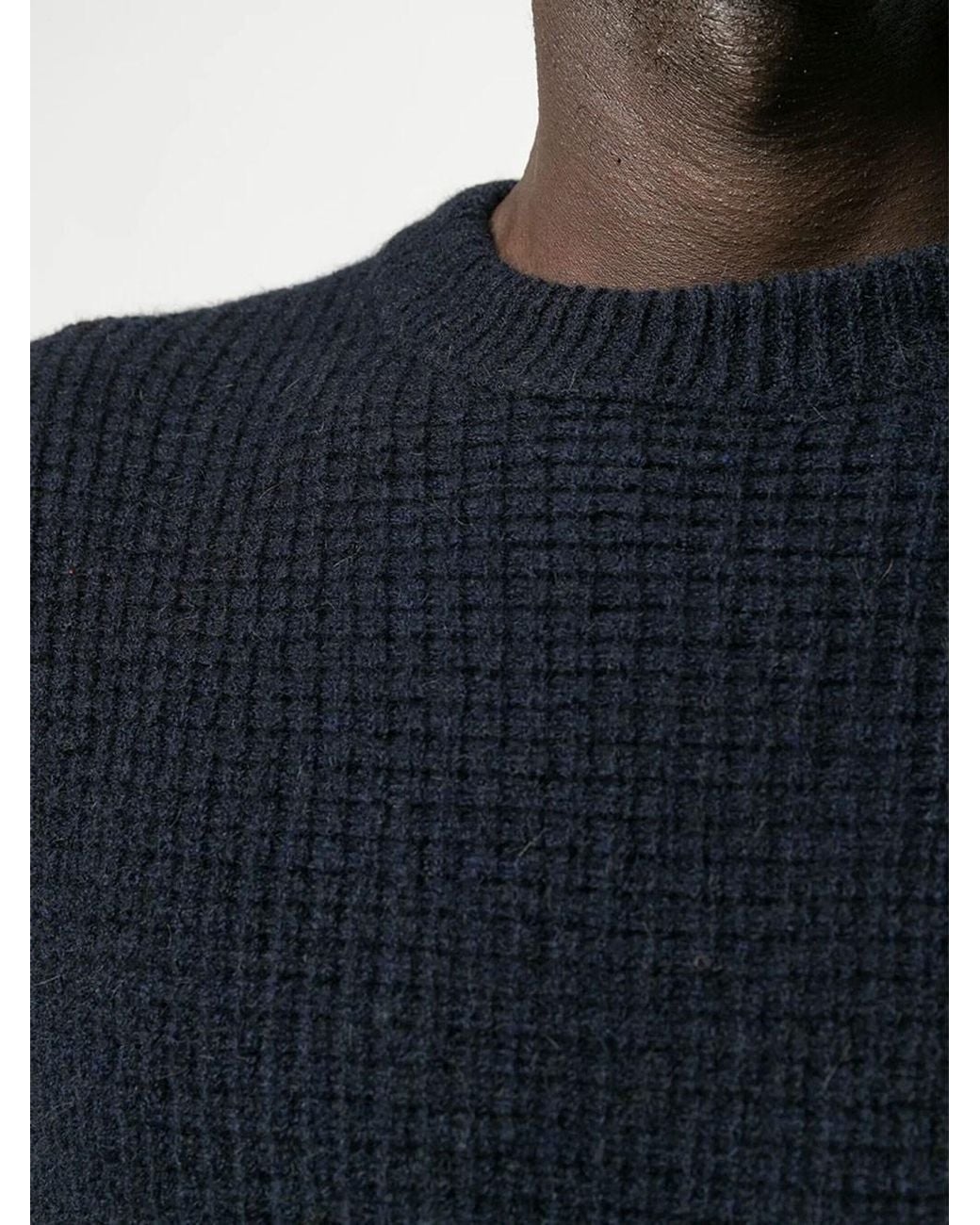 Roberto Collina Blue Merino Wool Pullover for men