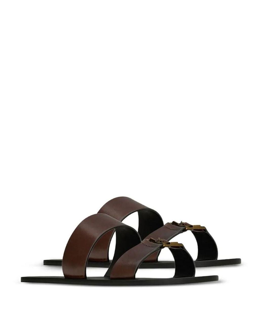 Saint Laurent White Solid Sandals for men