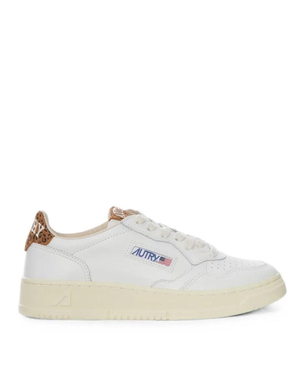 Autry White Lace Up Sneakers