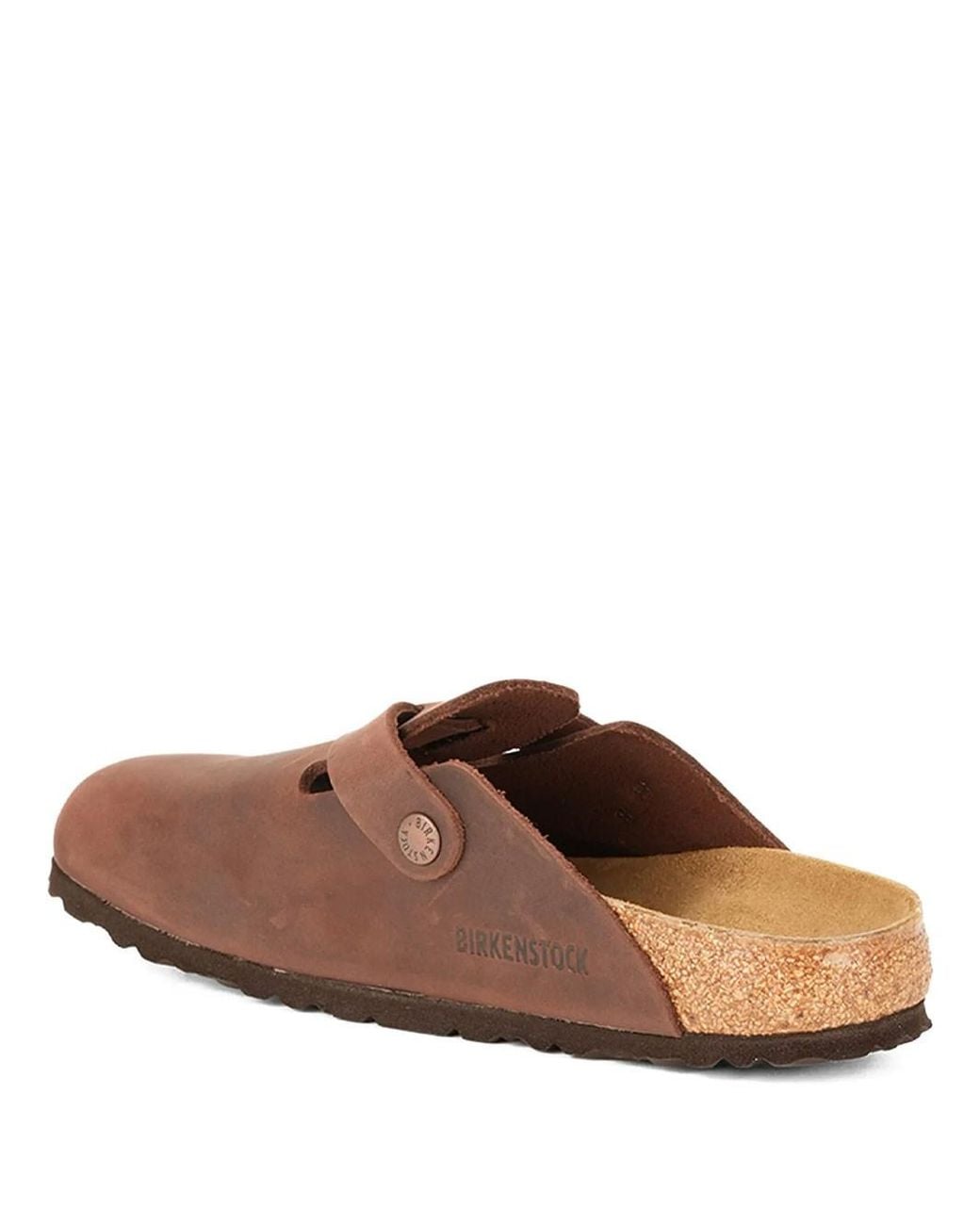Birkenstock Brown Boston Leather Mule for men