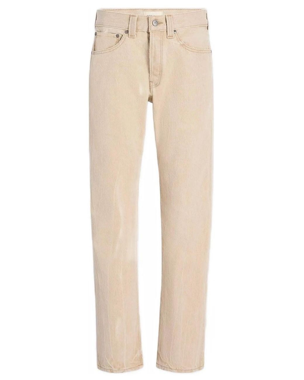 Khaite Natural Straight High Rise Jeans