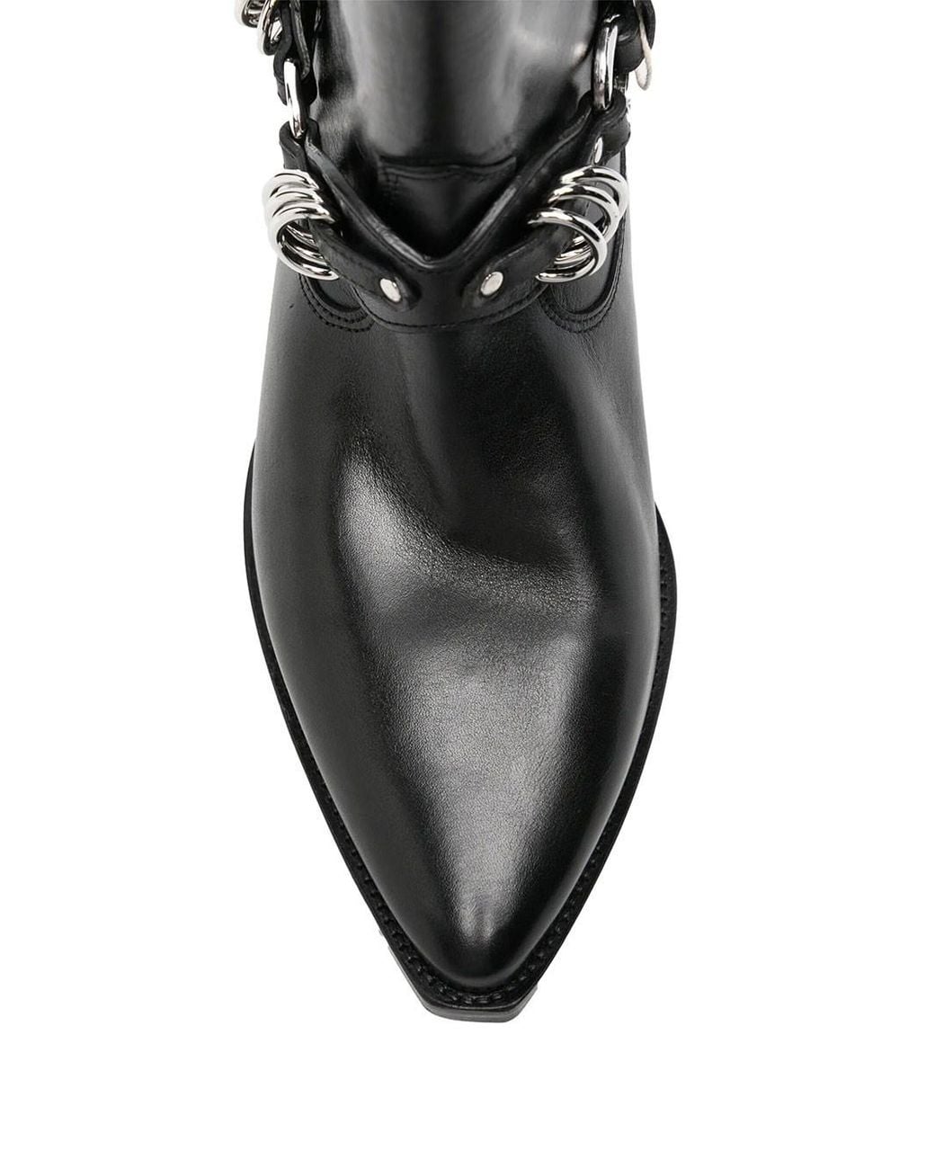 Isabel Marant Black Duerto Ankle Boots With Rings
