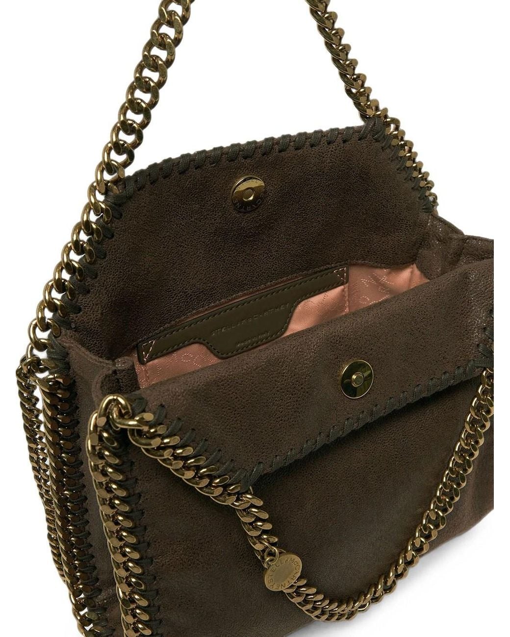 Stella McCartney Brown Mini Falabella Tote Bag