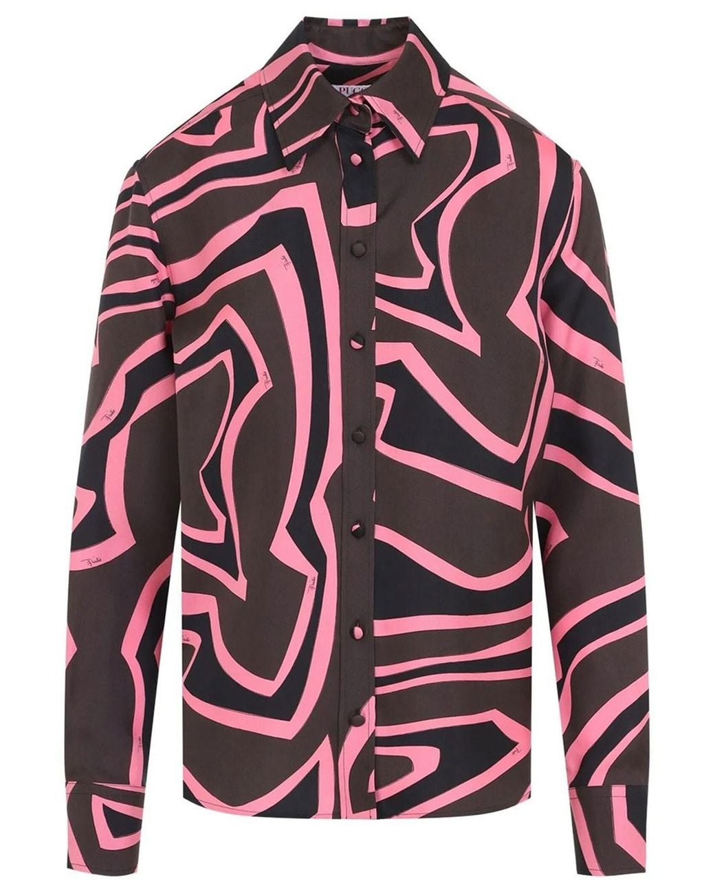 Emilio Pucci Red Silk Shirt