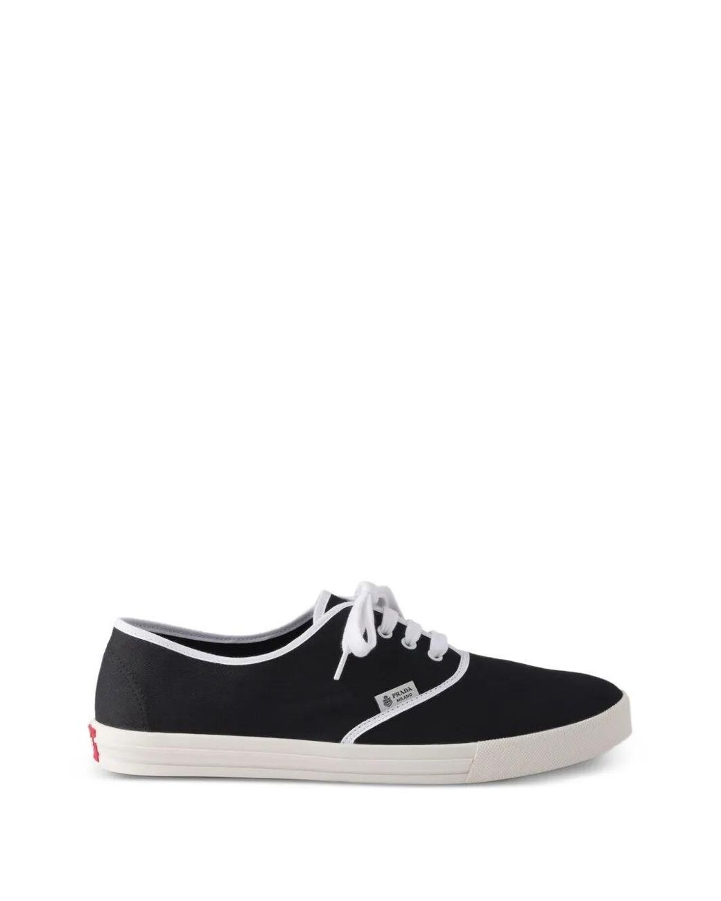 Prada White Cotton Sneakers for men