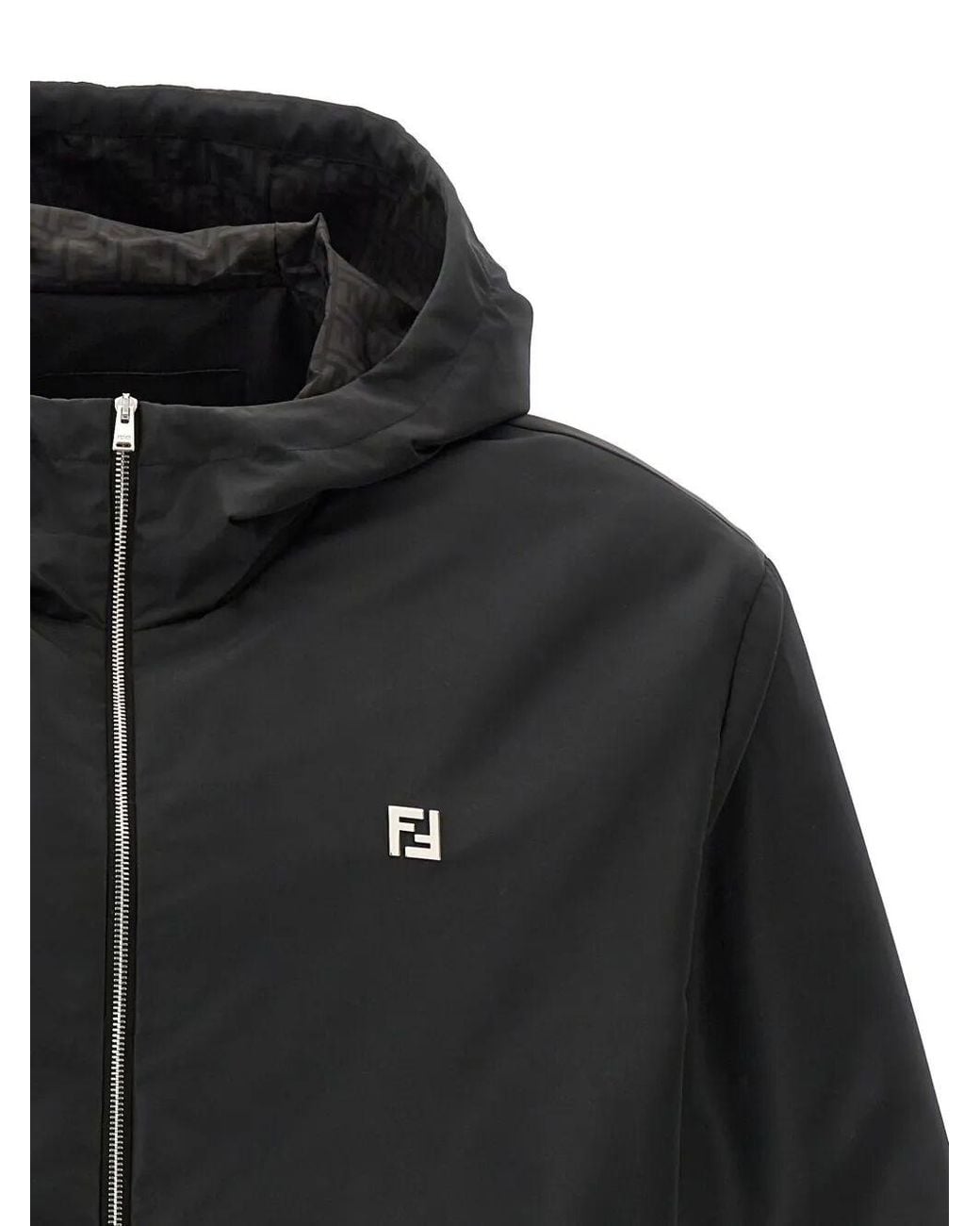 Fendi Black Light Jackets for men