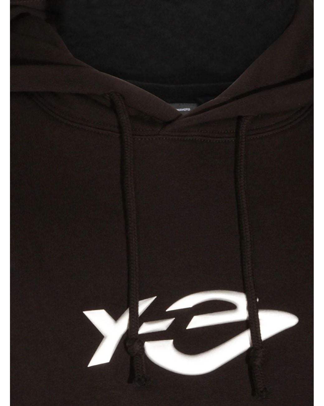 Y-3 Black Liquid Logo Hoodie for men