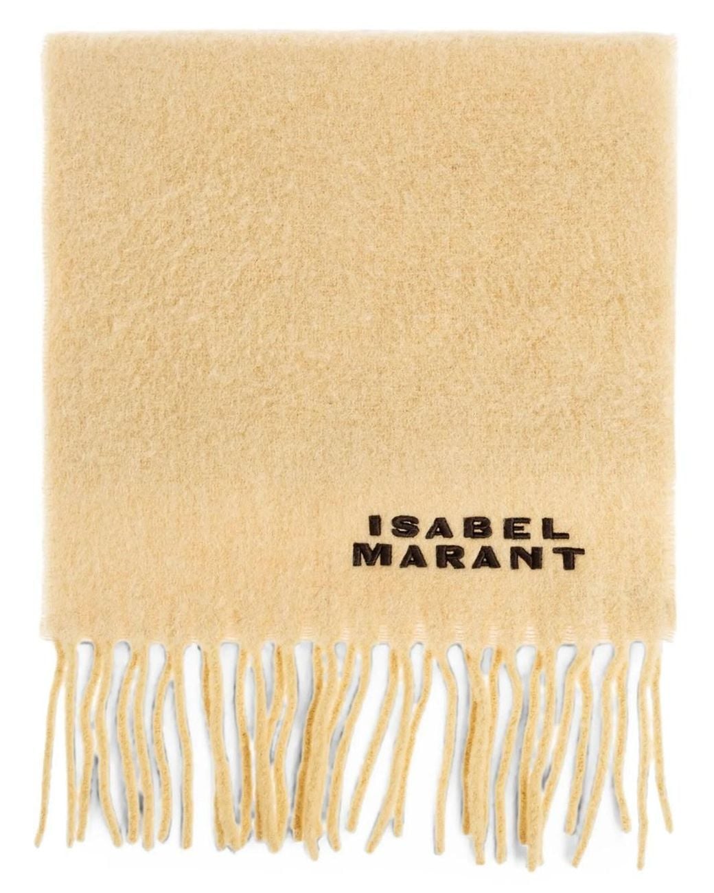 Isabel Marant Natural Firny Wool Scarf
