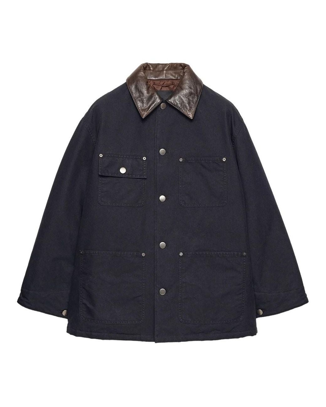 Prada Blue Medium Technical Cotton Down Jacket for men