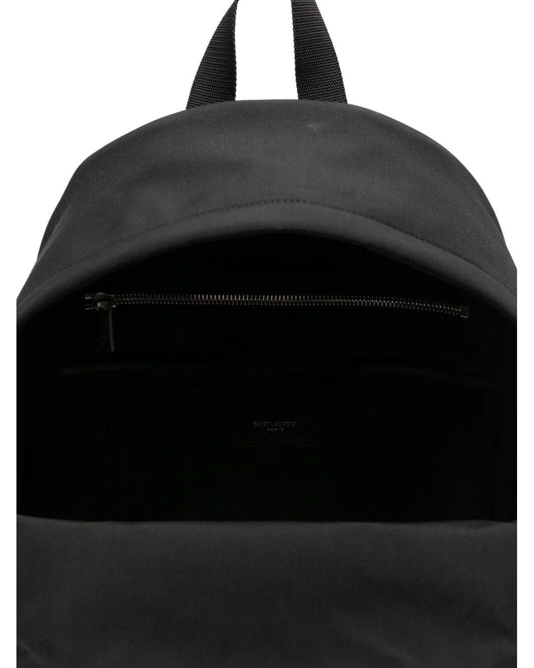 Saint Laurent Black City Canvas Backpack for men