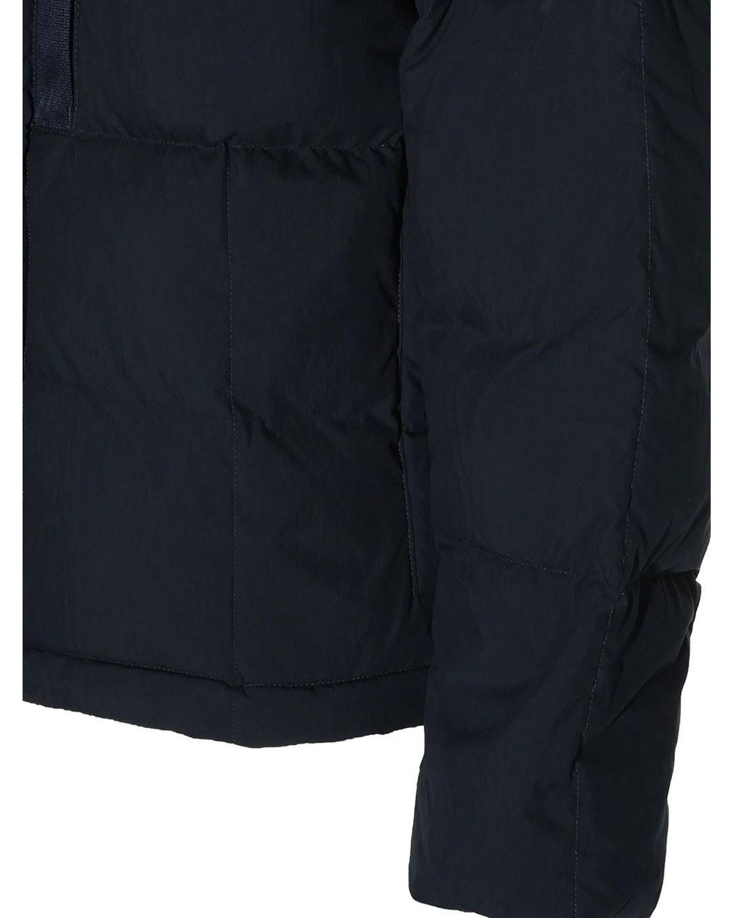 Stone Island Navy Blue Quilted Down Jacket for men