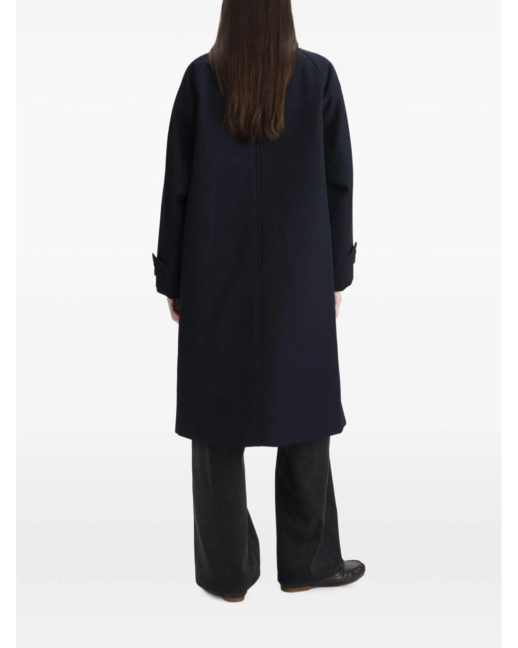 A.P.C. Blue Water-Repellent Wool Coat