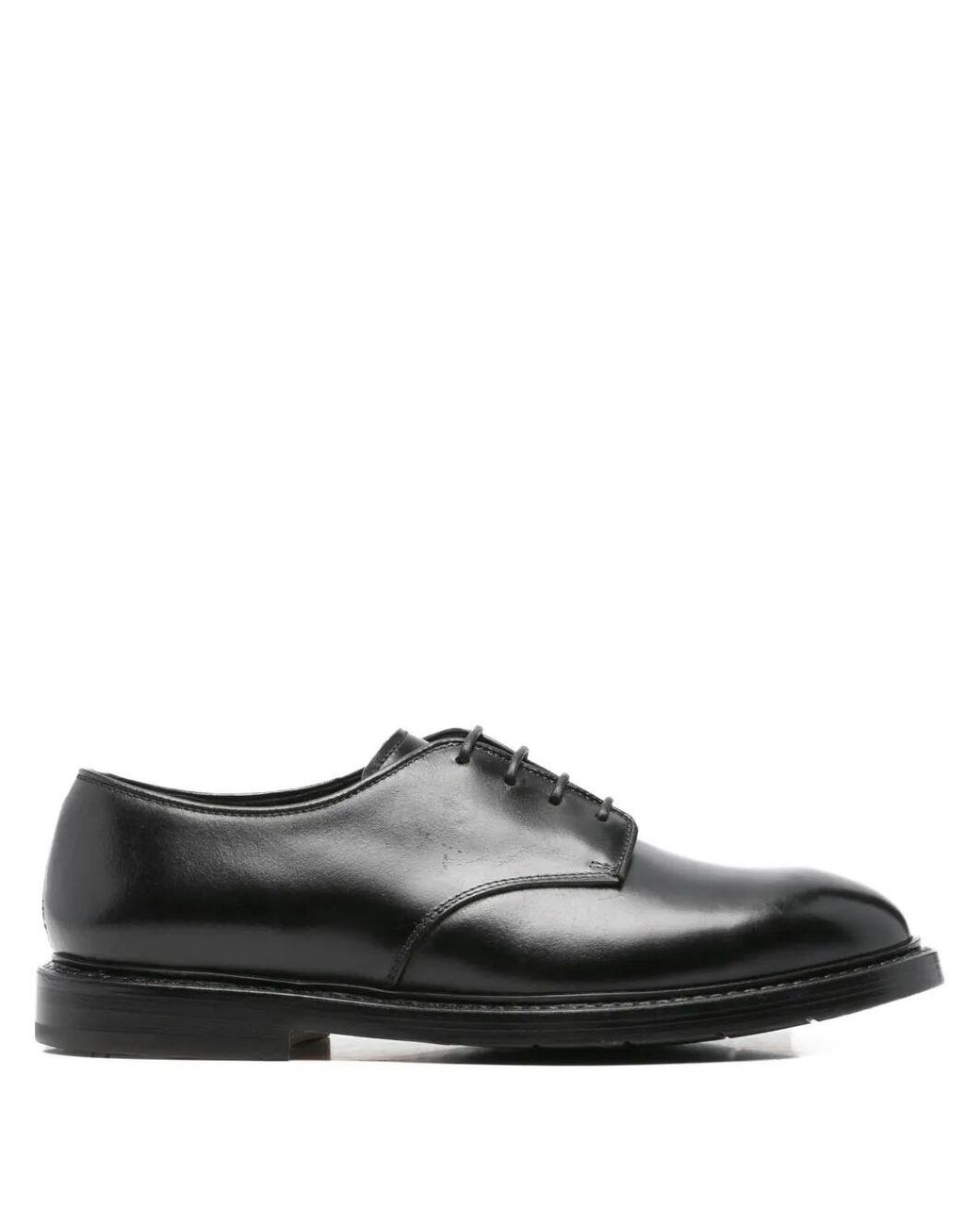 Premiata Black Smooth Leather Callo Laced Shoes for men