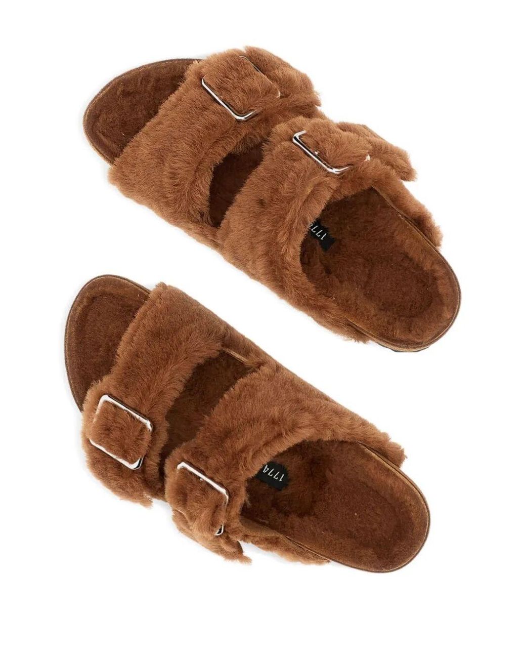 Birkenstock Brown Arizona Shearling Sandals