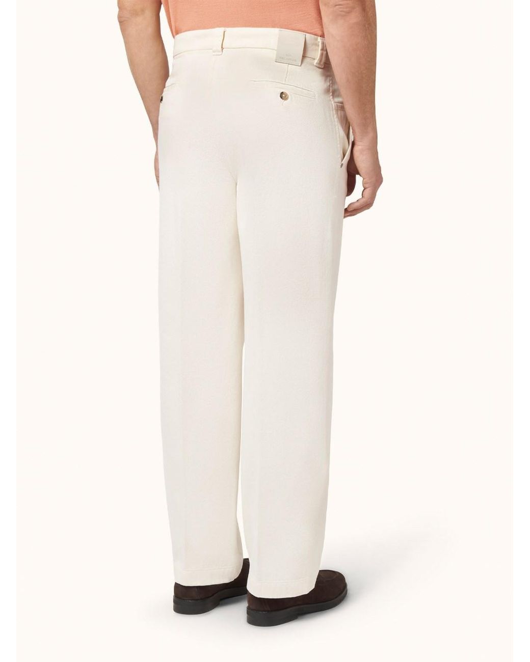Paul & Shark White Paul & Shark Pantaloni "Stresa" Tinto Capo for men