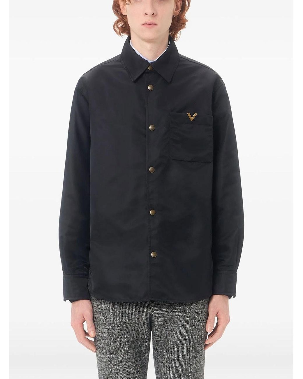 Valentino Garavani Blue Shirt Jacket for men